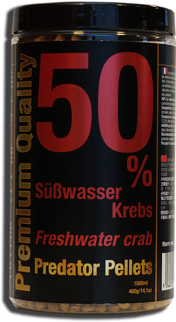 Freshwater Crab 50% Predator Pellets, 1000ml